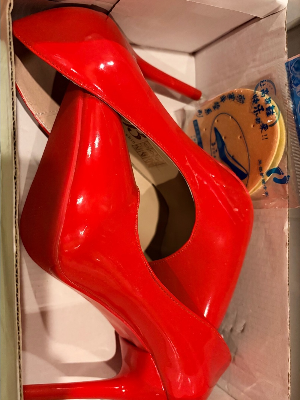 Women's Red Patent High Heel Pumps